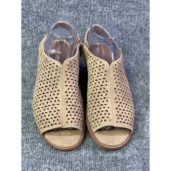 Indigo rd. Womens 7.5M  Irselia2 open toe sandals tan zipper on the side - Picture 6 of 16